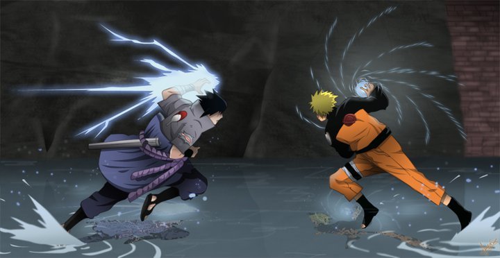 cuộc chiến giữa sasuke với itachi