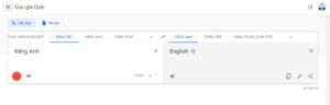 tính năng dịch giọng nói của google translate